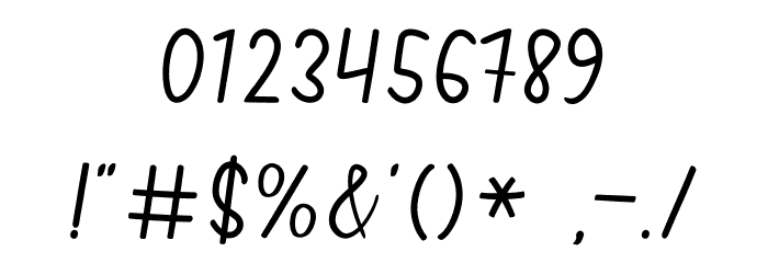 Vertica Scripts 2 Font OTHER CHARS