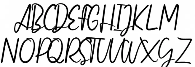 Vertica Scripts 2 字体 大写