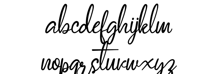 Vertica Scripts 2 Font LOWERCASE