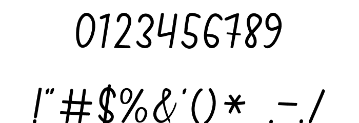 Vertica Scripts Font OTHER CHARS