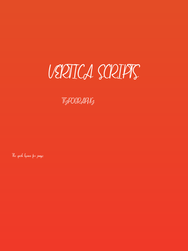 Vertica Scripts Poster