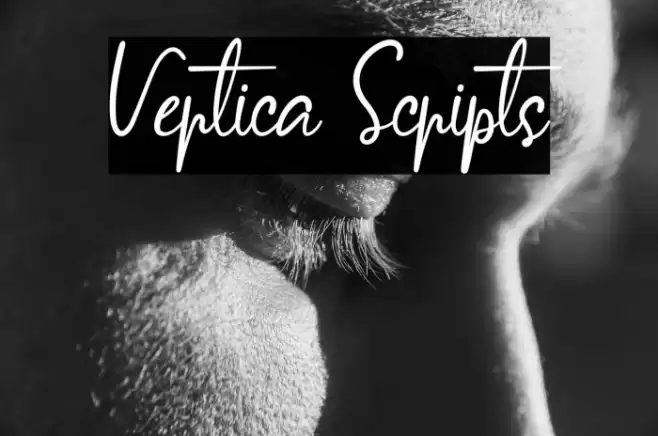 Vertica Scripts Font examples
