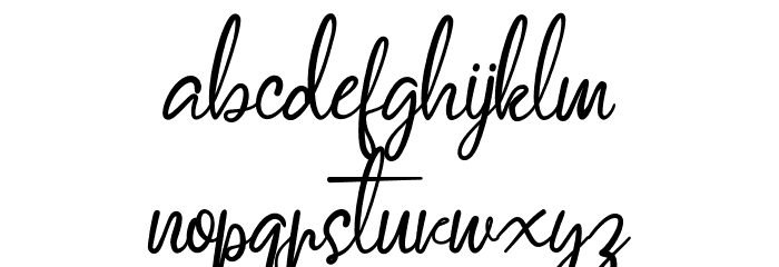 Vertica Scripts Font LOWERCASE