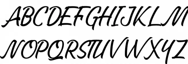 Vertica Font UPPERCASE