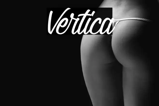 Vertica Font examples