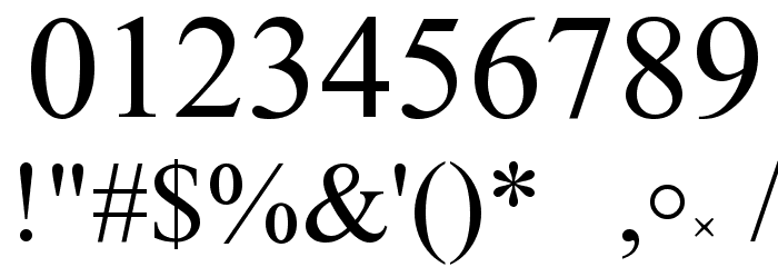 Vertical A Font OTHER CHARS