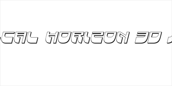 Vertical Horizon 3D Italic Logo