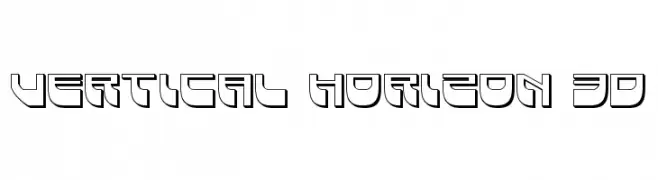 Vertical Horizon 3D  baixar fontes gratis
