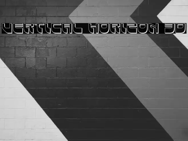 Vertical Horizon 3D Font examples
