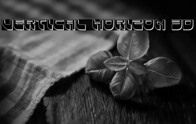 Vertical Horizon 3D Font examples