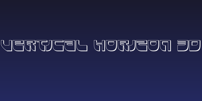 Vertical Horizon 3D Social Header