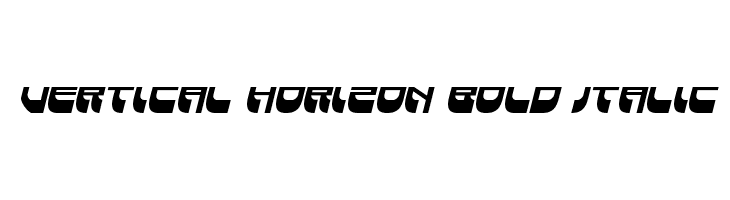 Vertical Horizon Bold Italic  フリーフォントのダウンロード