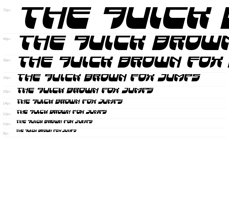 Vertical Horizon Bold Italic Waterfall