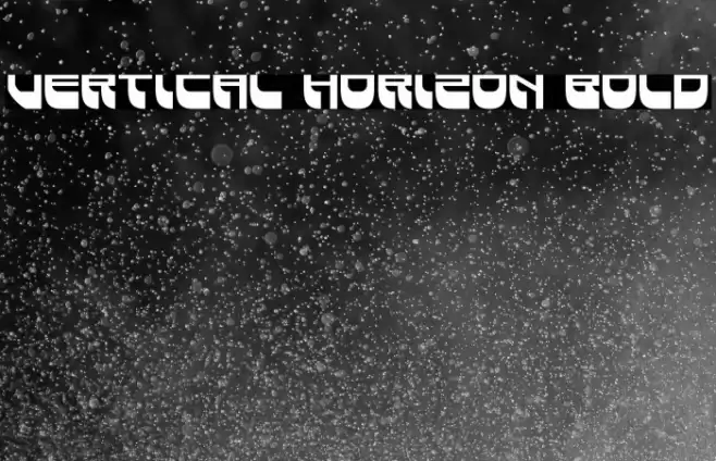 Vertical Horizon Bold Font examples