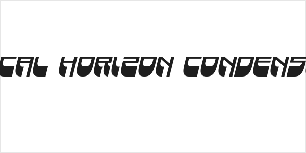 Vertical Horizon Condensed Ita Logo