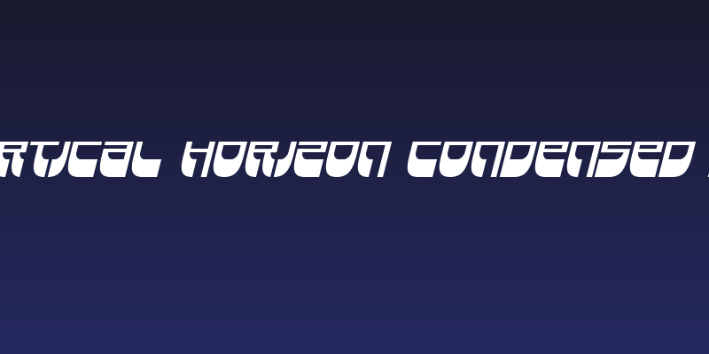 Vertical Horizon Condensed Ita Social Header