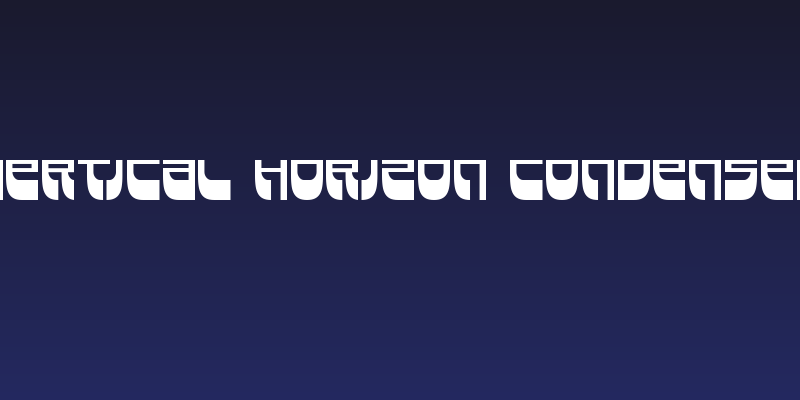 Vertical Horizon Condensed Social Header