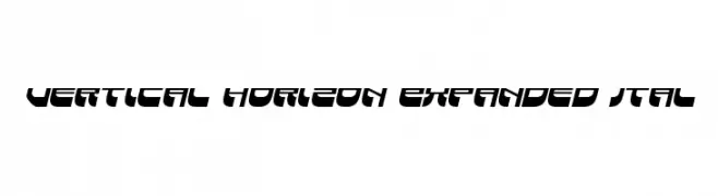 Vertical Horizon Expanded Ital  Frei Schriftart Herunterladen