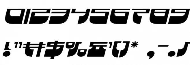 Vertical Horizon Expanded Ital Font OTHER CHARS