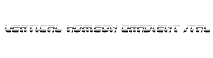 Vertical Horizon Gradient Ital  font caratteri gratis