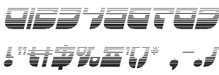 Vertical Horizon Gradient Ital Font OTHER CHARS