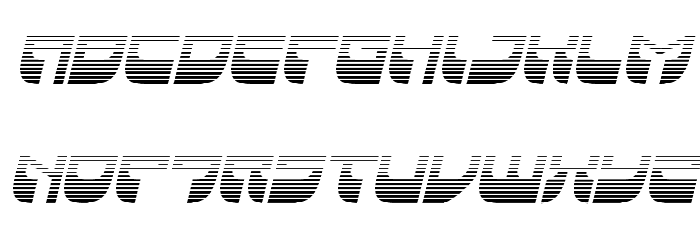 Vertical Horizon Gradient Ital Font LOWERCASE