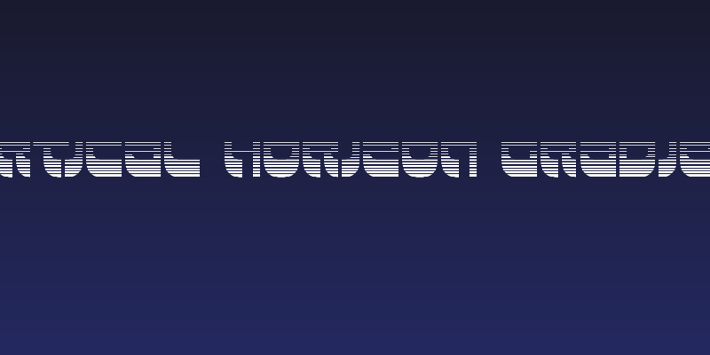 Vertical Horizon Gradient Social Header