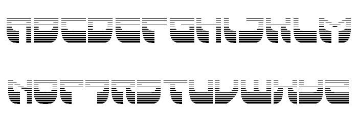 Vertical Horizon Gradient Font LOWERCASE