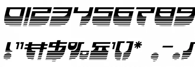 Vertical Horizon Haltone Itali Font OTHER CHARS