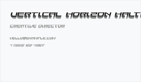 Vertical Horizon Haltone Itali Business Card