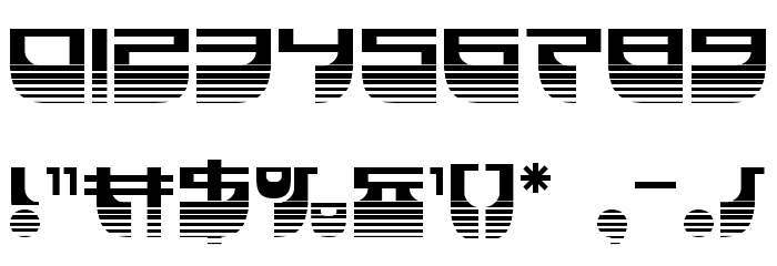 Vertical Horizon Haltone Font OTHER CHARS