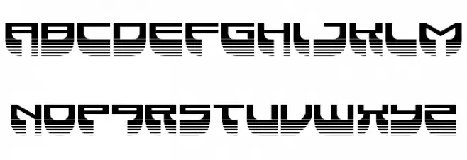 Vertical Horizon Haltone फ़ॉन्ट लोअरकेस