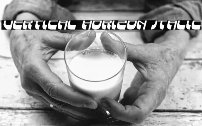 Vertical Horizon Italic Font examples