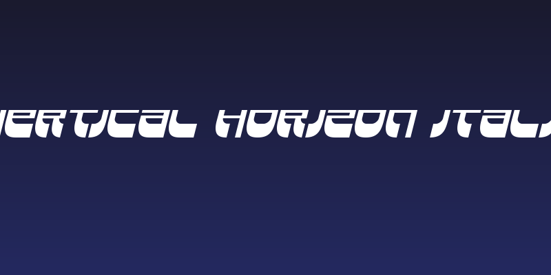 Vertical Horizon Italic Social Header