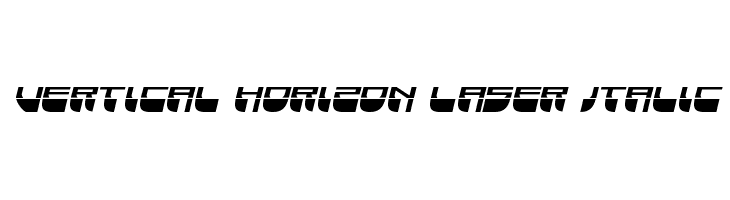 Vertical Horizon Laser Italic  font caratteri gratis
