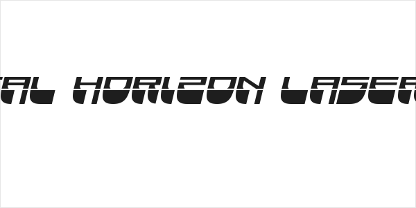 Vertical Horizon Laser Italic Logo