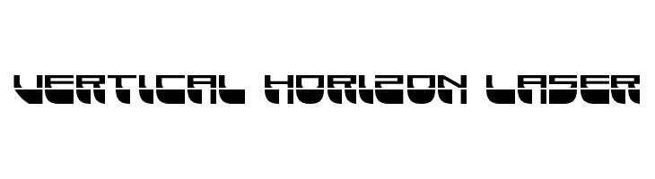 Vertical Horizon Laser  フリーフォントのダウンロード