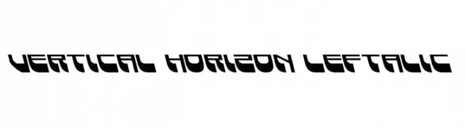 Vertical Horizon Leftalic  Скачать бесплатные шрифты