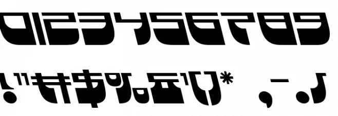 Vertical Horizon Leftalic Font OTHER CHARS