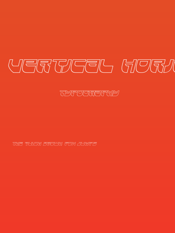 Vertical Horizon Outline Itali Poster