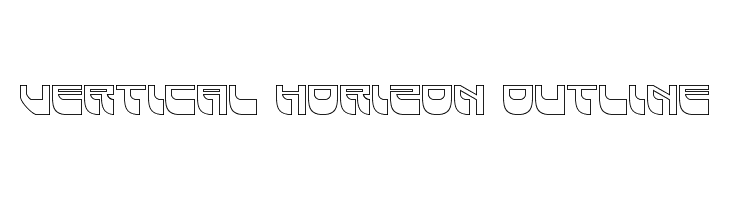 Vertical Horizon Outline  Free Fonts Download