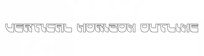 Vertical Horizon Outline  Скачать бесплатные шрифты