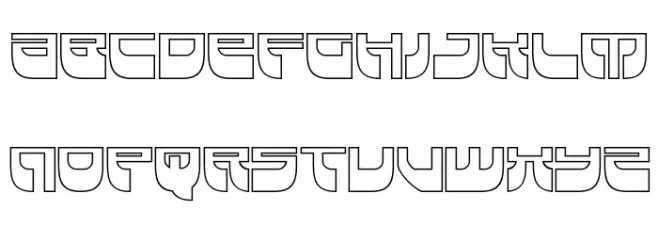 Vertical Horizon Outline 字体 大写