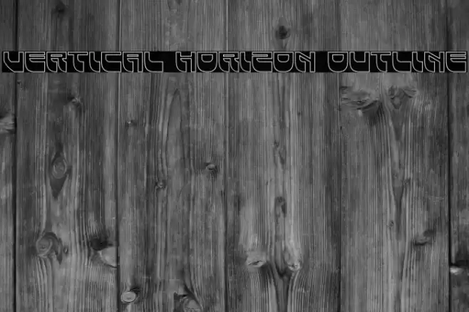 Vertical Horizon Outline Font examples