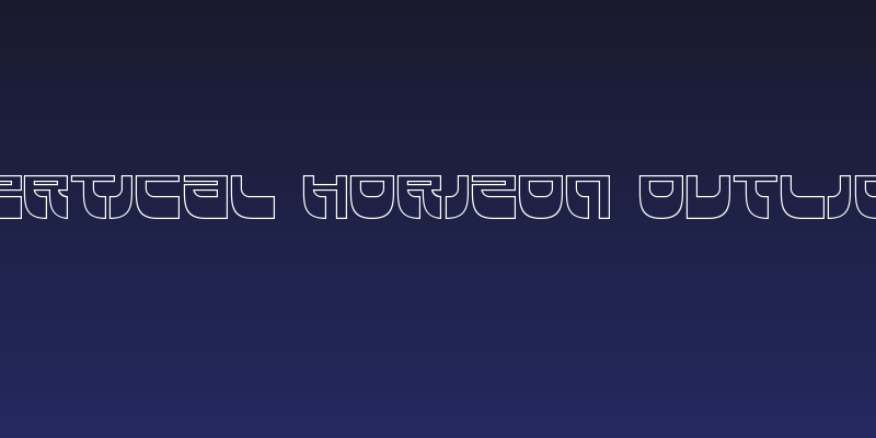 Vertical Horizon Outline Social Header