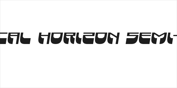 Vertical Horizon Semi-Italic Logo