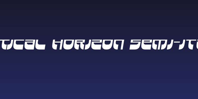 Vertical Horizon Semi-Italic Social Header