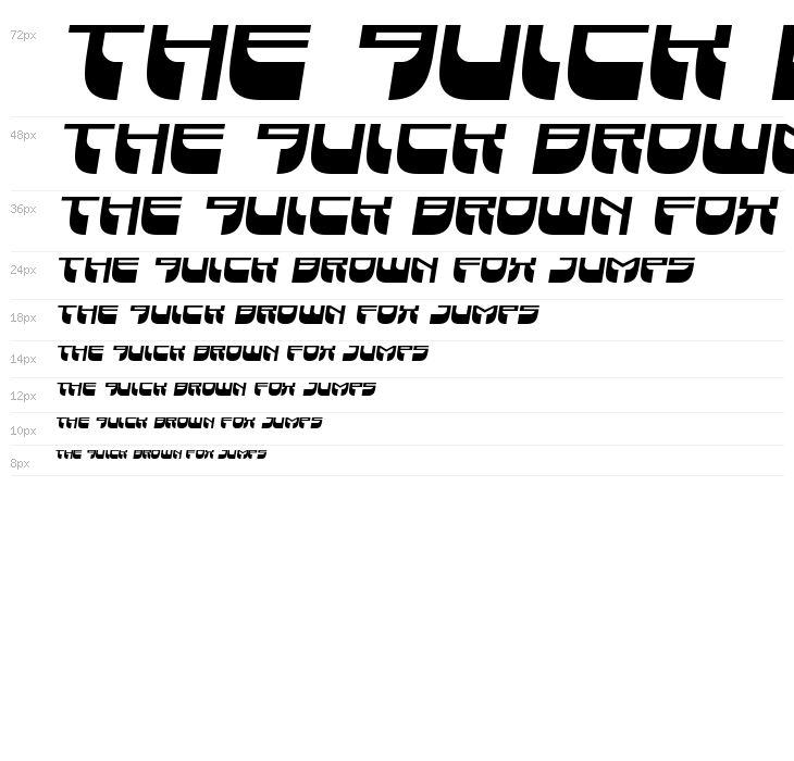 Vertical Horizon Semi-Italic Waterfall