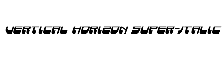 Vertical Horizon Super-Italic  font caratteri gratis