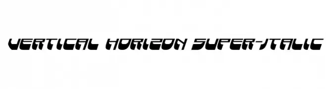 Vertical Horizon Super-Italic  Скачать бесплатные шрифты